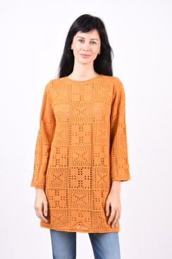 Pulover Dama Jacqueline De Young Jdyfree 7/8 Structure Pumpkin Spice